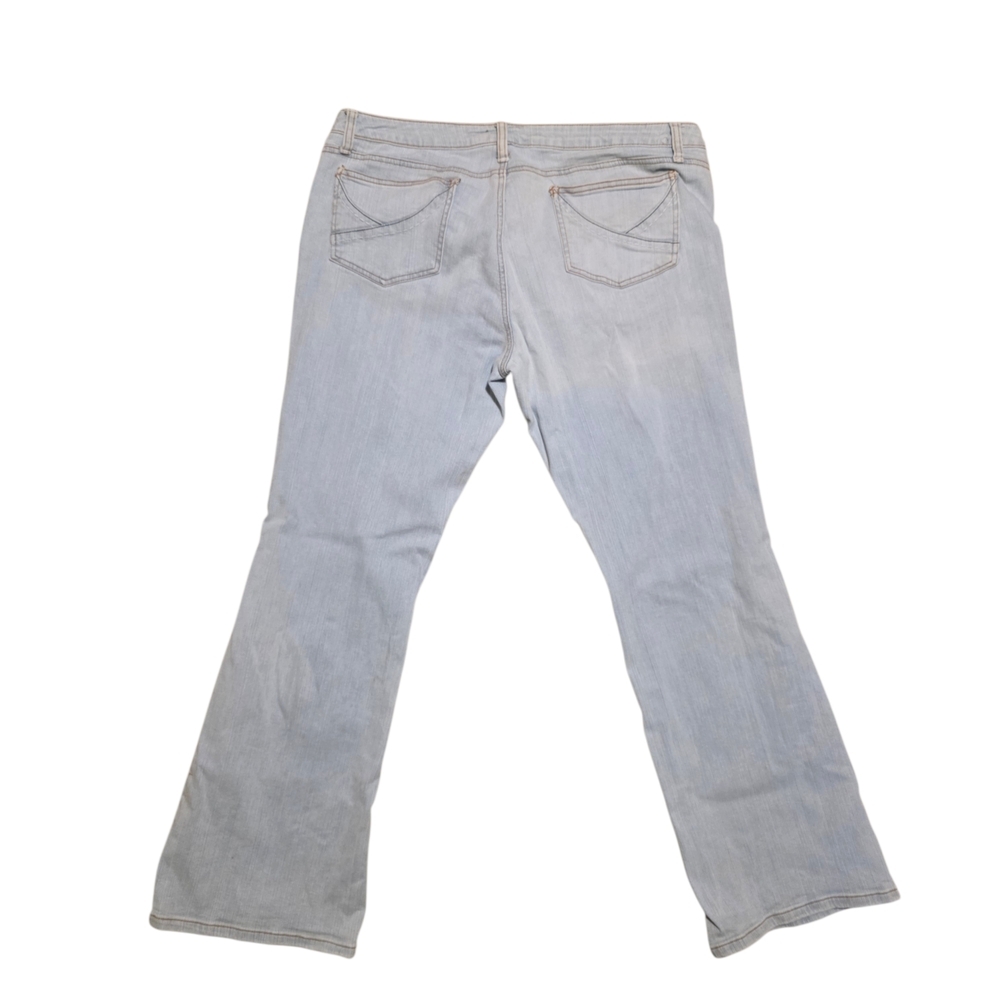Arizona Jean Company Light Blue Wide Leg Jeans Size Women 17 - Picture 2 of 5